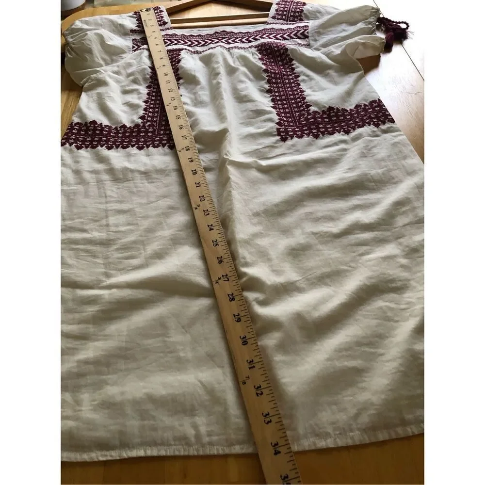 LOFT Sangria Peasant dress Cotton LOFT Dress Size S
